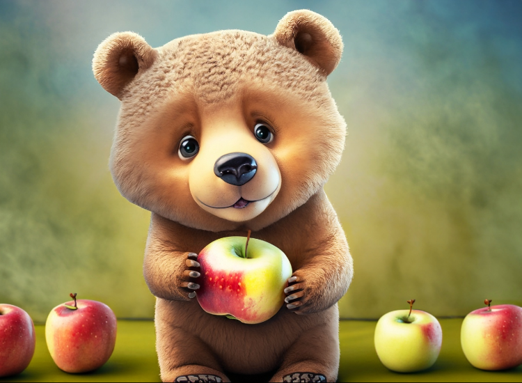 Freezedry Apfel-Bären