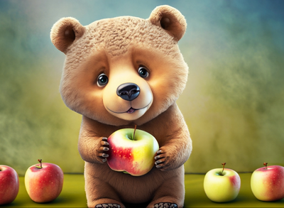 Freezedry Apfel-Bären