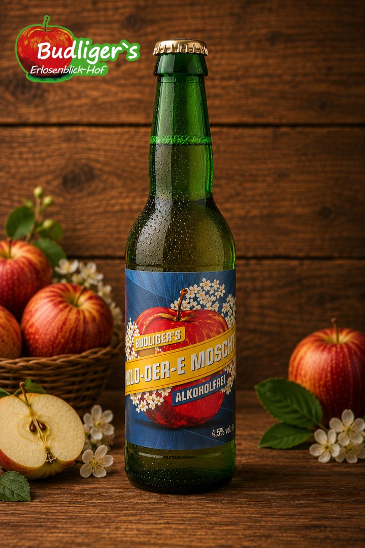 Budliger's Hol-der-e Moscht alkoholfrei