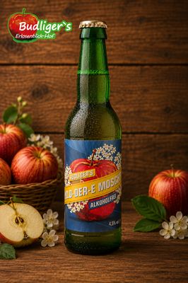 Budliger's Hol-der-e Moscht alkoholfrei