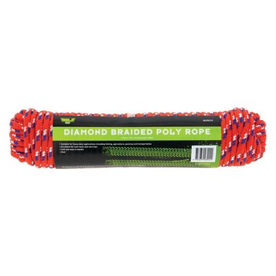 HULK 4X4 30M POLY ROPE RED