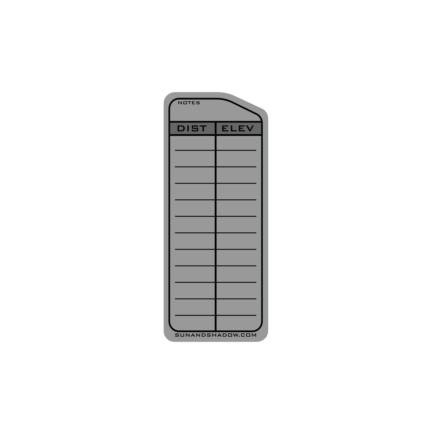 DOPE Card Sticker Gray
