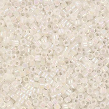 Miyuki Delica 11/0 DB-0202 Opaque AB White Pearl