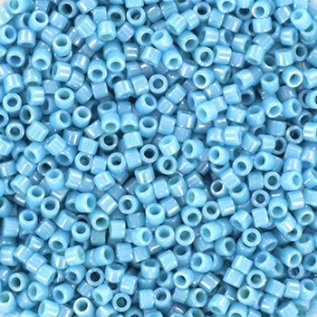Miyuki Delica 11/0 DB-0218 Opaque Luster Medium Turquoise Blue