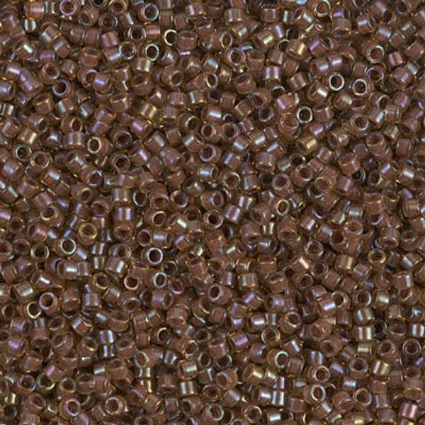 Miyuki Delica 11/0 DB-0287 Lined Amber Taupe AB