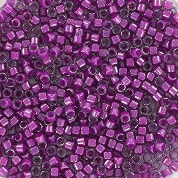 Miyuki Delica 11/0 DB-0281 Fuchsia Lined Luster Crystal