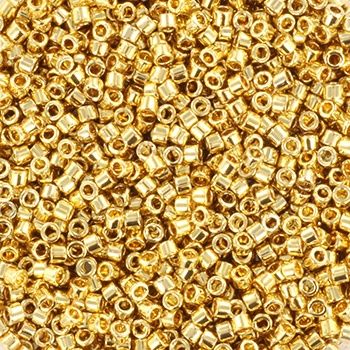 Miyuki Delica 11/0 DB-0034 24kt Gold Light Plated