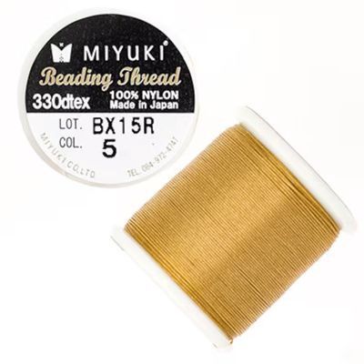 Miyuki Beading thread (05) Gold, Aantal: Per stuk