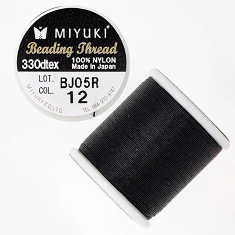 Miyuki Beading thread (12) Black