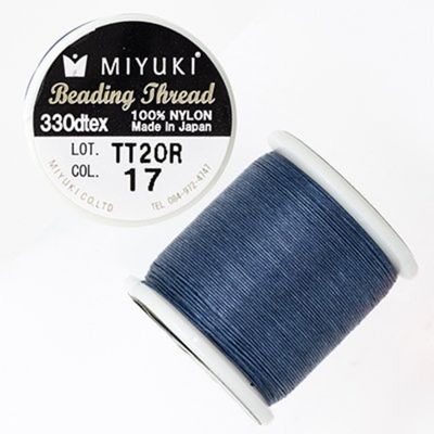Miyuki Beading kordel (17) Denim Blau