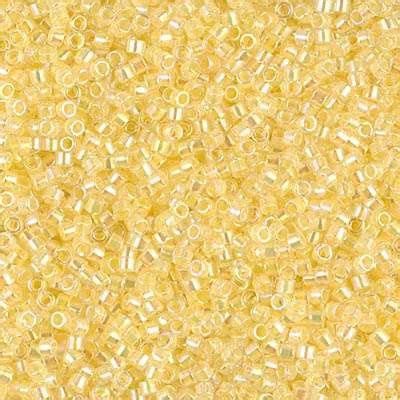 Miyuki Delica 11/0 DB-0053 Lined Pale Yellow AB
