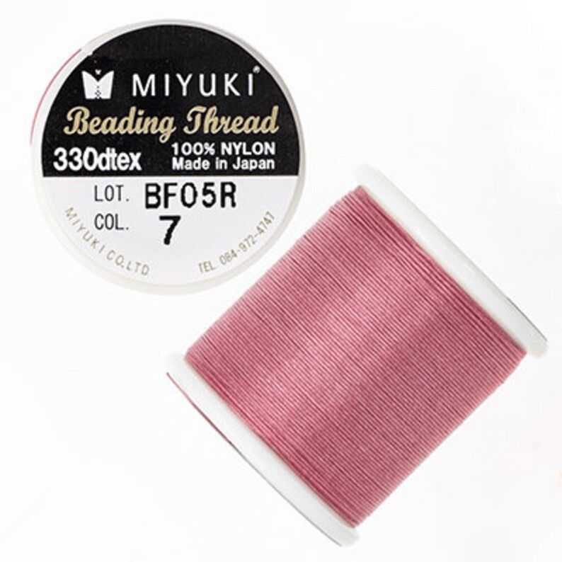 Miyuki Beading thread (07) Pink, Aantal: Per stuk