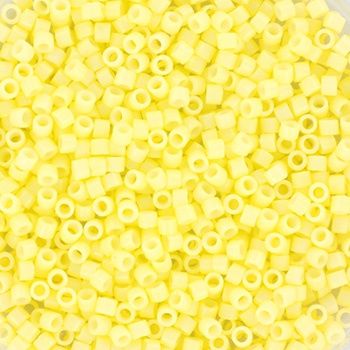 Miyuki Delica 11/0 DB-2101 Duracoat Opaque Dyed Light Lemon Ice