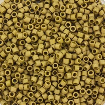 Miyuki Delica 11/0 DB-0371 Opaque Matte Luster Golden Olive