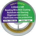 Gecoat staaldraad 0,45 mm Goud, 10 meter