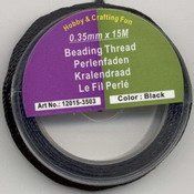 Kralendraad 0.35 mm Zwart, 20 meter
