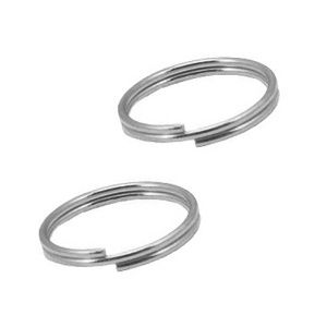 Splitringetjes 6 mm Zilver, 10 stuks