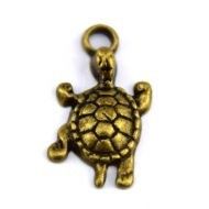 Bedel schildpad 22 x 12 mm Brons
