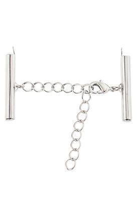 Eindkap met verlengketting en karabijnsluiting 30 mm Platinum
