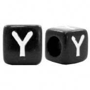 Letterkraal Y (acryl) 6 x 6 mm (rijggat 3,6 mm), per stuk