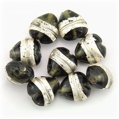 Hart smokey . zilverband 15mm