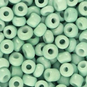 Rocailles 6/0 (4mm) Jade Mint Green