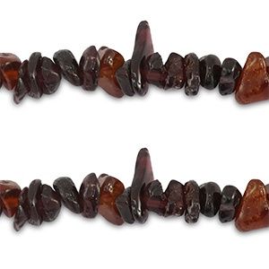 Split kraaltje granaat Dark red brown 3 x 6 mm