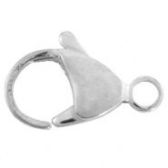 Karabijnsluitingen 10mm Zilver, 5 stuks