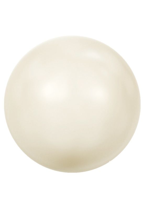 Kraal 5810 rond 6mm Crystal Ivory Pearl (001 708)