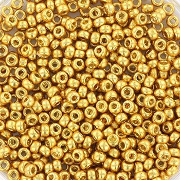 Miyuki Rocailles 11/0 4202 Duracoat Galvanized Gold