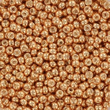 Miyuki Rocailles 11/0 1072L Galvanized Apricot Gold