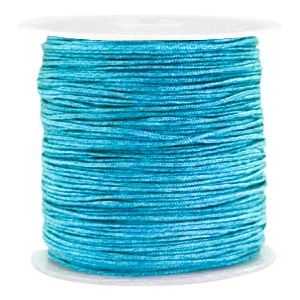 Macramé draad 0.8mm Ocean Blue, per meter