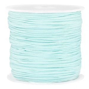 Macramé draad 0.8mm Turqoise Blue, per meter