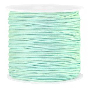 Macramé draad 0.8mm Soft Turquoise Green, per meter