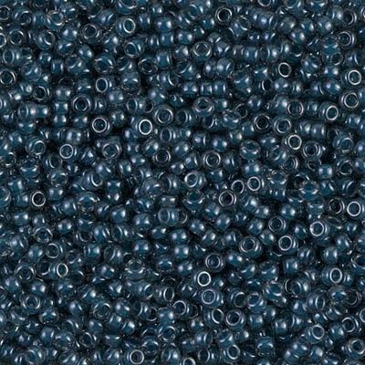 Miyuki Rocailles 11/0 0390 Lined Steel Blue Luster