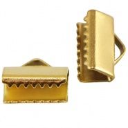 Roestvrij stalen (RVS) stainless steel lintklem Gold, 2 stuks