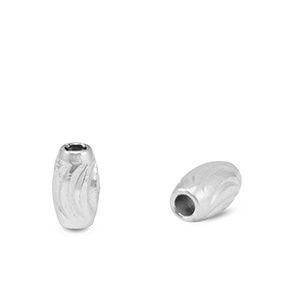 Roestvrij stalen (RVS) stainless steel kraal 4x5mm Silver