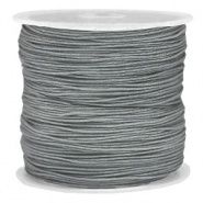Macramé draad 0.8mm Antraciet, per meter