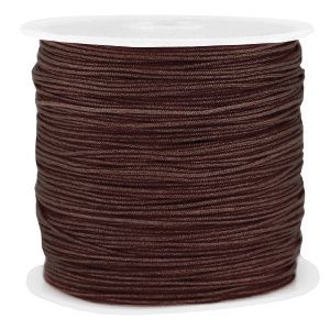 Macramé draad 0.8mm Chocolate Brown, per meter