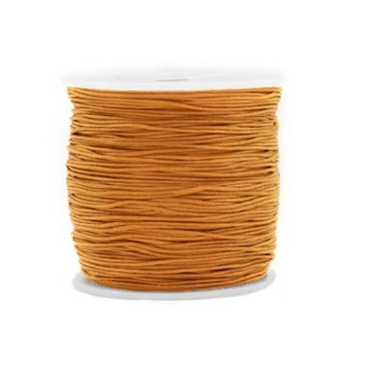 Macramé draad 0.8mm Cognac, per meter