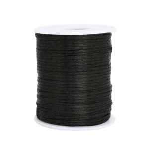 Satijndraad 1.5mm Black per meter