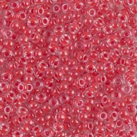 Miyuki Rocailles 8/0 0226 Dark Coral Lined Crystal
