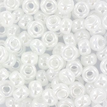 Miyuki Rocailles 6/0 0528 Ceylon White Pearl