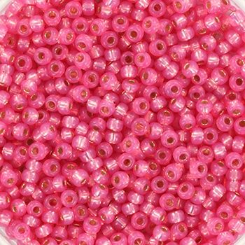 Miyuki Rocailles 11/0 0556 Silverlined Dyed Alabaster Rose