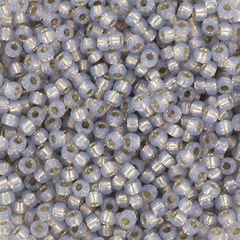 Miyuki Rocailles 11/0 0576 Silverlined Alabaster Dyed Smoky Opal