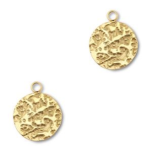 Roestvrij stalen (RVS) stainless steel bedel rond Gold