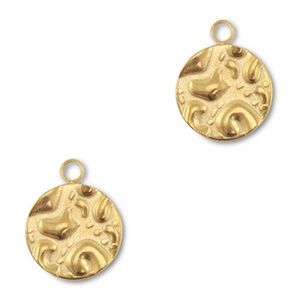 Roestvrij stalen (RVS)Stainless Steel bedel rond Gold