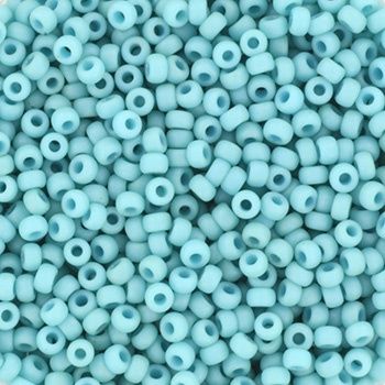 Miyuki Rocailles 11/0 2029 Opaque Matte Luster Turqoise Blue