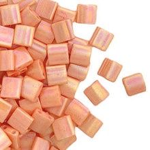 Miyuki Tila 5 x 5 Kralen - 596 Opaque Luster Tea Rose, 10 stuks
