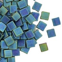 Miyuki Tila 5 x 5 mm Kralen - 2064 Matte iris blue green, 10 stuks